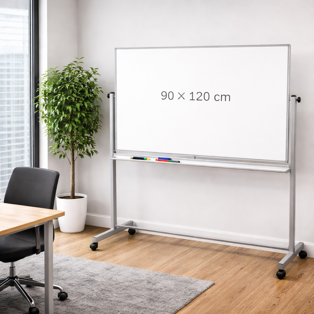 White Board Stand – 90 × 120 Cm
