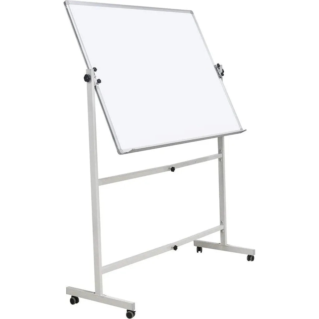 White Board Double Face Magnetic Stand – 120 × 150 Cm
