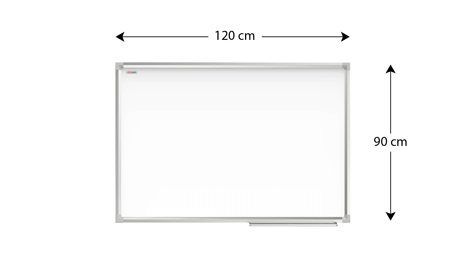 White Board Double Face Magnetic – 90 × 120 Cm