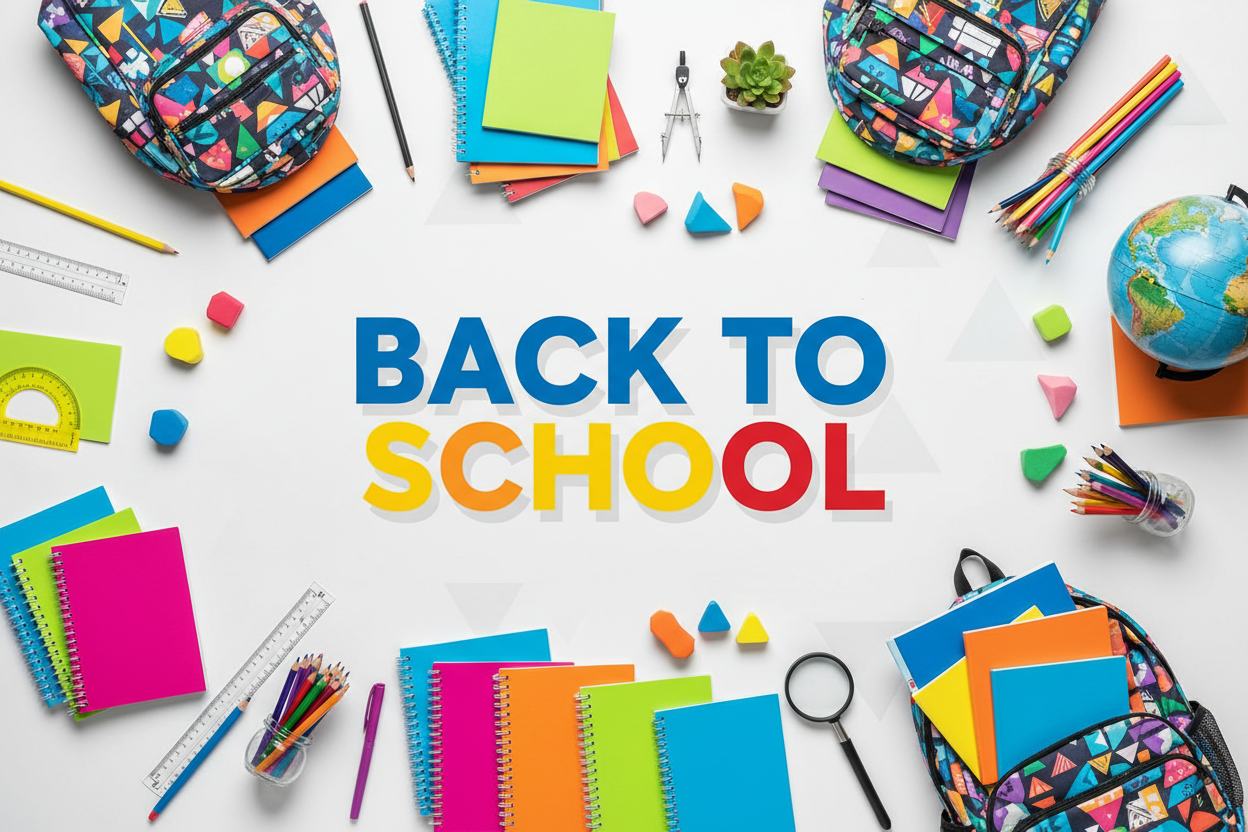Back to School Banner with Text