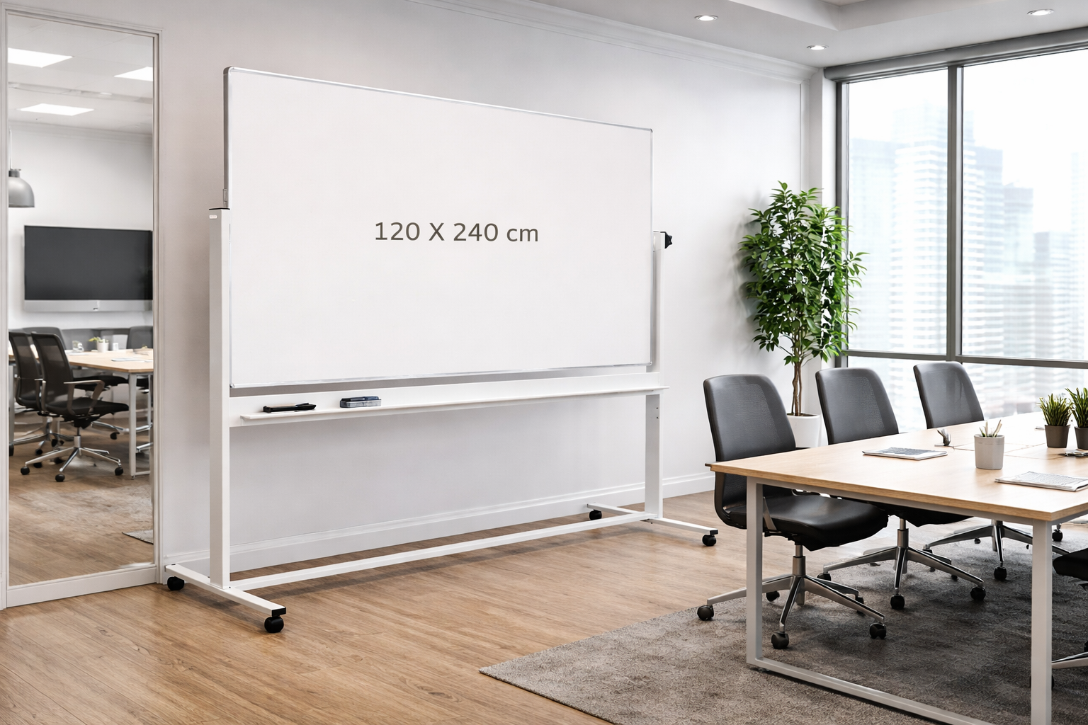White Board Stand – 120 × 240 Cm